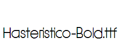 Hasteristico-Bold