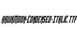 Hawkmoon-Condensed-Italic