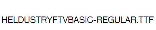 HeldustryFTVBasic-Regular