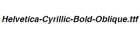 Helvetica-Cyrillic-Bold-Oblique