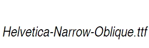 Helvetica-Narrow-Oblique