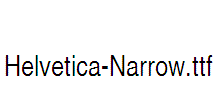 Helvetica-Narrow