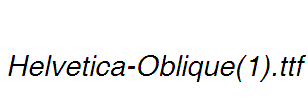 Helvetica-Oblique(1)