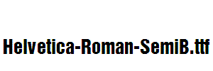 Helvetica-Roman-SemiB