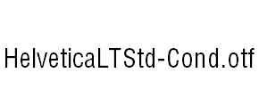 HelveticaLTStd-Cond