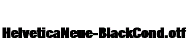 HelveticaNeue-BlackCond