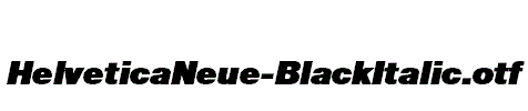 HelveticaNeue-BlackItalic