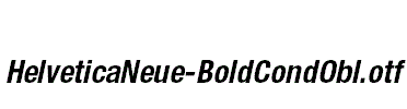 HelveticaNeue-BoldCondObl