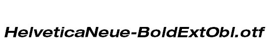 HelveticaNeue-BoldExtObl