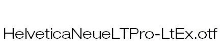 HelveticaNeueLTPro-LtEx