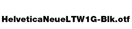 HelveticaNeueLTW1G-Blk