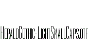 HeraldGothic-LightSmallCaps