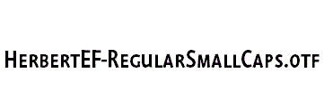 HerbertEF-RegularSmallCaps