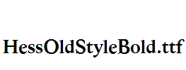 HessOldStyleBold