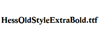 HessOldStyleExtraBold