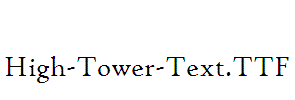 High-Tower-Text