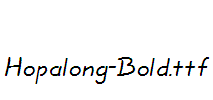 Hopalong-Bold