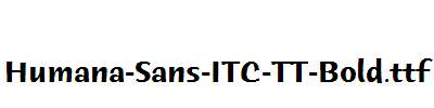 Humana-Sans-ITC-TT-Bold