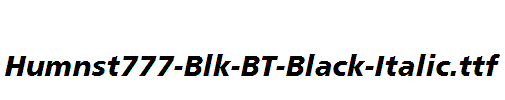 Humnst777-Blk-BT-Black-Italic