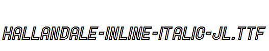 Hallandale-Inline-Italic-JL