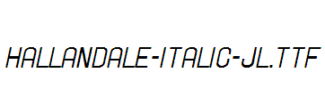 Hallandale-Italic-JL