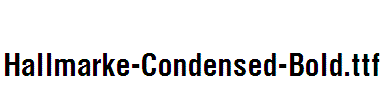 Hallmarke-Condensed-Bold