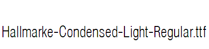 Hallmarke-Condensed-Light-Regular