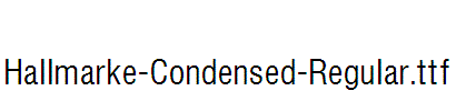 Hallmarke-Condensed-Regular