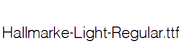 Hallmarke-Light-Regular