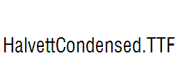 HalvettCondensed