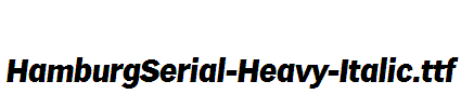 HamburgSerial-Heavy-Italic