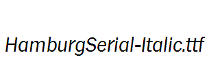 HamburgSerial-Italic