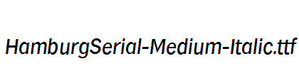 HamburgSerial-Medium-Italic