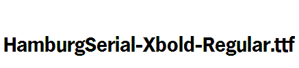 HamburgSerial-Xbold-Regular