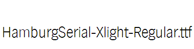 HamburgSerial-Xlight-Regular