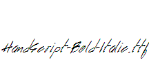 HandScript-Bold-Italic