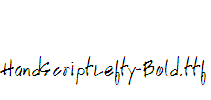 HandScriptLefty-Bold