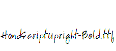 HandScriptUpright-Bold