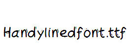 Handylinedfont