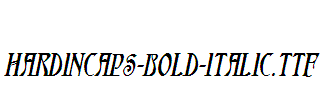 HardinCaps-Bold-Italic