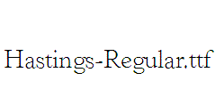 Hastings-Regular