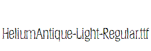 HeliumAntique-Light-Regular