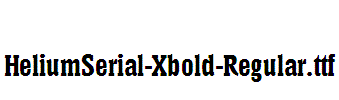 HeliumSerial-Xbold-Regular