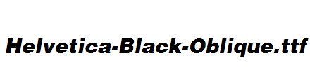 Helvetica-Black-Oblique