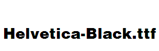 Helvetica-Black