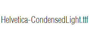 Helvetica-CondensedLight
