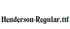 Henderson-Regular
