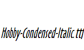 Hobby-Condensed-Italic