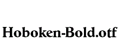 Hoboken-Bold