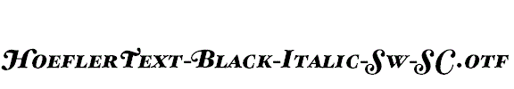HoeflerText-Black-Italic-Sw-SC